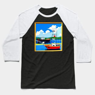 Fishing Boat Poster Baseball T-Shirt